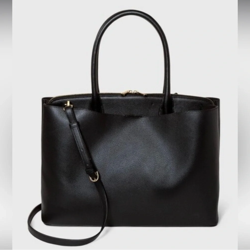 AND Elegant Black 3 Compartment Laptop Bag